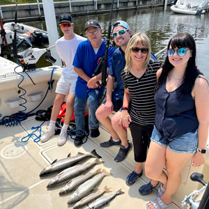 lake michigan fishing charter new buffalo michigan